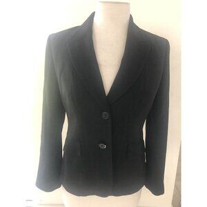 Ann Taylor Petite Size Size 4P Two Button Pinstripe Blazer